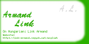 armand link business card
